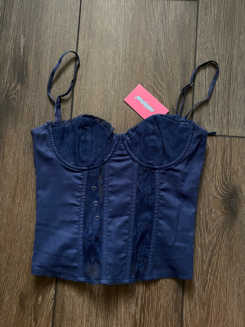 NWT edikted lace corset top